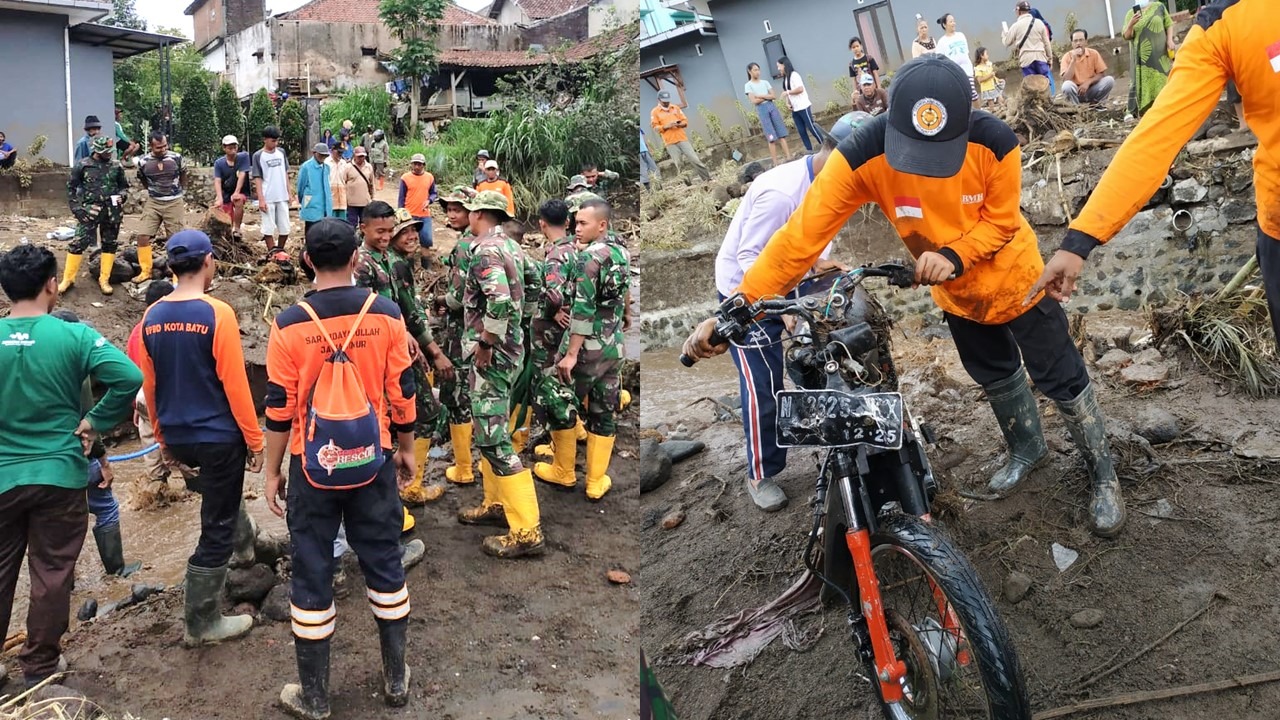 Tim SAR Hidayatullah Jawa Timur evakuasi korban banjir Kota Batu